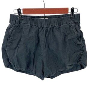 Madewell Lounge‎ Shorts Women’s S Black Cotton Viscose Casual Drawstring Pockets